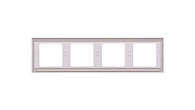 Berker K.1 Ramka Poczwórna Pozioma Śnieżnobiała 13837009