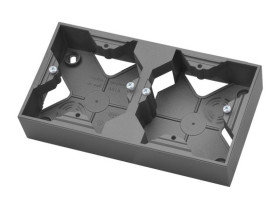 ARIA Puszka instalacyjna 2 podwójna szary mat PNP-2U/70 OSPEL