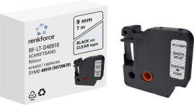 Taśma do nadruku Renkforce RF-LT-D40910 zamiennik Zamiennik DYMO D1 - 40910 9 mm Kolor taśmy: przeźroczysty Kolor nadruk