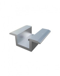 Klema środkowa srebrna z pinami uziemiającymi