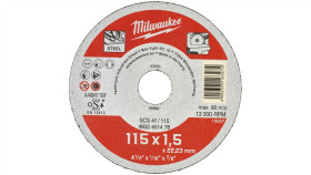 Tarcza Tnąca Do Metalu 115X1,5Mm Contractor Milwaukee