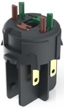 Switch element, 1 Form A (N/O) + 1 Form B (N/C), latching, 250 V, 4 A, 1.20.126.303/0000