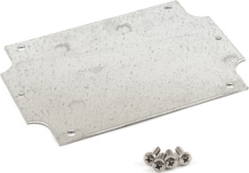 Mounting plate, steel, (L x W) 109.22 x 77.47 mm, gray, for series 1554/1555, 1554FPL