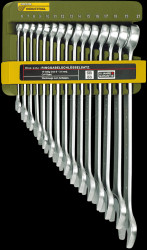 23821 SlimLine open-ended wrench set, 15 pieces