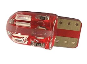 Żarówka samochodowa LED T10 W5W biała IP65, 12V; AKS