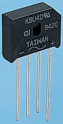 Mostek prostowniczy Jednofazowy 4A 400V KBU