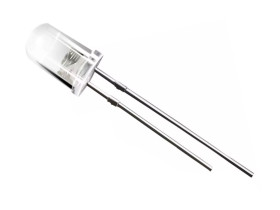 Dioda LED 5mm pomarańczowa 8cd z efektem świecy