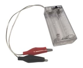 KOSZYK NA 2 BATERIE AA Z KROKODYLKAMI (KOSZ-11128)