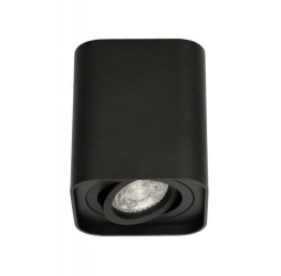 Lampa sufitowa HARYS K natynkowa oprawa punktowa nowoczesna TUBA kwadratowa GU10 czarna MK MEGAKABEL