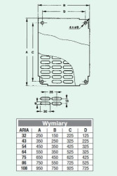 Płyta montażowa do obudowy ARIA 32 Pertinaks (831027)