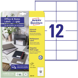 Avery-Zweckform 3424-10 All-purpose labels White Paper 105x48 mm 120 pcs