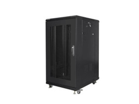 SZAFA INSTALACYJNA RACK STOJĄCA 19 22U 600X800 CZARNA DRZWI PERFOROWANE LANBERG (FLAT PACK) FF01-6822-23B