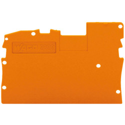 WAGO 2022-1292 1mm End and Intermediate Plate for 2022 Series Orange