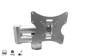 Uchwyt do telewizora lub monitora 23-42 30 kg uniwersalny srebrny max VESA 200x200 Maclean MC-503AS