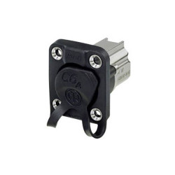 Neutrik NE8FDX-P6-W EtherCon Socket 8P8C Black Panel Mount