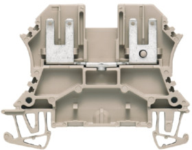 Through terminal block, plug-in connection, 1.0 mm², 4 pole, 12 A, 6 kV, dark beige, 1021900000