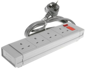 Przedłużacz 4 gniazda 250 V AC Typ G - brytyjski 2m 2494536