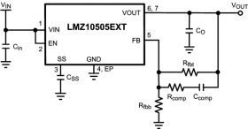 5-A Power module with 5.5-V maximum input voltage for military and rugged applications