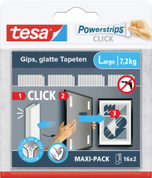 Pasek samoprzylepny tesa Powerstrips CLICK 77722-00020-00 16 par(a)