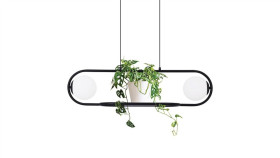 Lampa Wisząca Finestra Szklane Klosze, Funkcja Kwietnika K-4961 Kaja Lighting