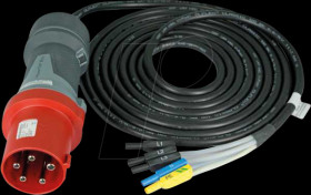 Z570D CEE adapter cable for E-Mobility installation testers, 63 A