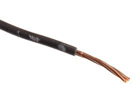 Przewód montażowy 10 mm² Czarny RS PRO LSNH EI5 450 V DC, 750 V AC dł. 50m 7/1,35 mm 90°C BS EN 50525-3-41:2011
