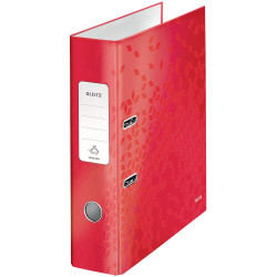 Leitz 10050026 Folder A4 80 mm Spine Red 2 Brackets Standard Folder Filing