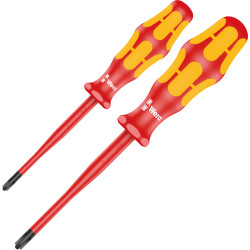 Wera 05006470001 165 iS PZ/S # 1 &#x2B; 2 Screwdriver Set Kraftform Plus Series 100