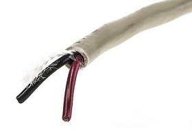 Control Cable liczba żył 2 0,5 mm² Ekranowany Alpha Wire średnica zew 0.91mm Szary