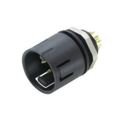 Binder 99-9115-00-05 Male Panel Mount 5 Pin with Solder Terminal