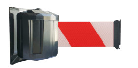 Naścienna szpula z taśmą długość taśmy 10m Bariera chowana Red, White