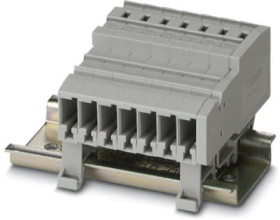 COMBI jack, spring balancer connection, 0.08-6.0 mm², 2 pole, 32 A, 8 kV, gray, 3043404