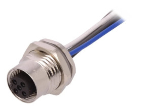 Gniazdo M12 5-pin żeńskie kod A-DeviceNet CANopen przewody T4171110005-002