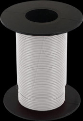 KL025WS25 Stranded Copper Wire 0.25qmm white Coil 25m