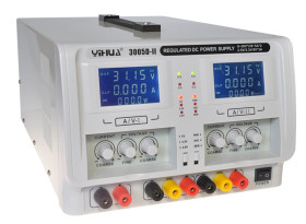 2x (30V 5A) 3-channel Bench Power Supply Yihua 3005D-II + 2.5V / 3.3V / 5V 3A