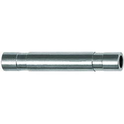 Plug nipple, L 37.5 mm, 16 bar, brass, nickel-plated, for hose, 108785