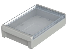 PC enclosure, (L x W x H) 271 x 170 x 60 mm, light gray (RAL 7035), IP66, 96026325