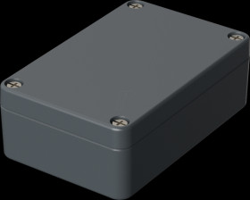 01102000 Aluminium housing, IP66, 98 x 64 x 34 mm