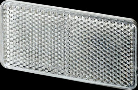 Pendant - reflector, angular, white, set of 2