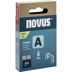Novus 042-0776 Staple Strip 800 pieces, 6mm x 11.3mm, fits various tackers.
