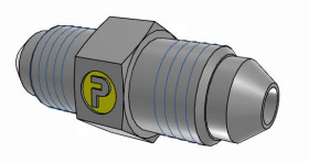Złączka hydrauliczna, Złacze A: UNF 7/16-20 męskie, Złacze B: UNF 7/16-20 męskie