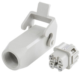 Wzmocnione złącze zasilania 4 + PE-pinowe HARTING 10A 230 → 400 V. Żeński PG11