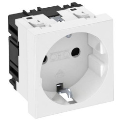 OBO Bettermann 6120008 Inset Socket White 45x45x42 mm Rapid Mounting Brackets