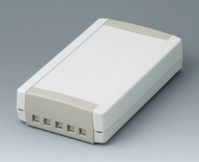 ABS enclosure, (L x W x H) 194 x 115 x 46 mm, gray white (RAL 9002), IP40, B1075465