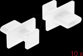 64097 USB-C Dust Cover, male with handle, 10 pieces, white