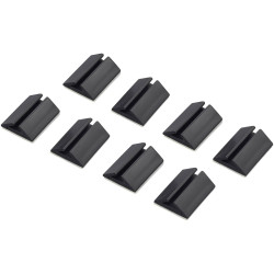 TruComponents 41050 Cable mount Self-adhesive &#xD8;2.50-3.00mm Blk 8pcs