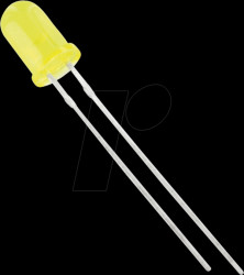 5003Y1D-EHC-B LED 5mm, wired, yellow, 350 mcd, 60°