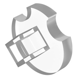 Nakładka na przycisk, Przezroczysty, Zatyczka dyfuzora, 22.5