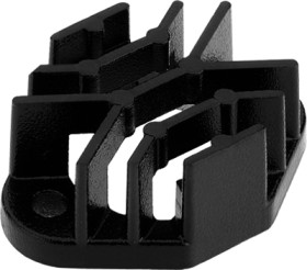 Clip-on heatsink, (L x W x H) 27 x 40 x 12.7 mm, 14 K/W, black anodized, 10005917
