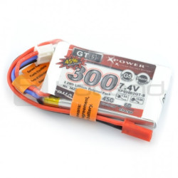 Pakiet Li-Pol Dualsky 300mAh 45C 2S 7.4V